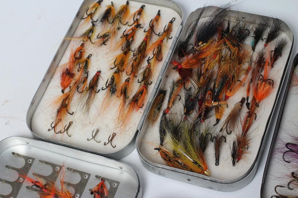 APPROXIMATELY 250 SALMON AND SEA TROUT FLIES in six Wheatley boxes (Est. plus 24% premium inc. VAT) Image