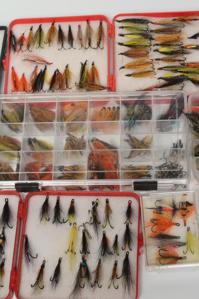 APPROXIMATELY 300 SALMON AND SEA TROUT FLIES in eight plastic boxes (Est. plus 24% premium inc. VAT) Image