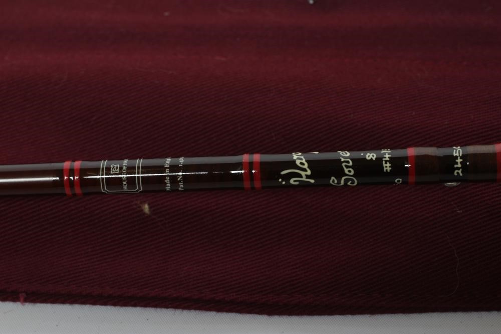 A HARDY SOVEREIGN 8' #4/5 FISHING ROD of two piece construction, with cork half wells grip and Hardy Image