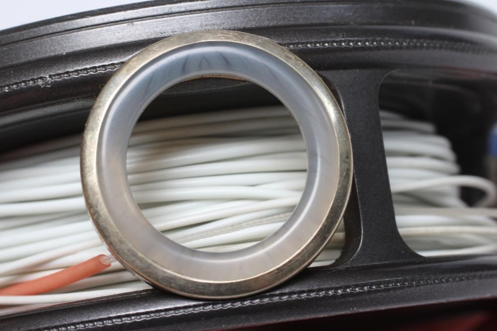 A HARDY THE "PERFECT" 3 5/8" TROUT FISHING REEL with loop line guide, rim tensioner and Hardy bag Image