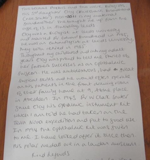 POLAR EXPEDITION "SS TERRA NOVA"  A set of twelve opthalmic instruments collated by Dr. William Image