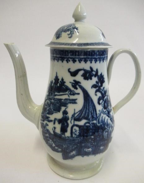 A PENNINGTON'S PORCELAIN COFFEE POT AND COVER Image