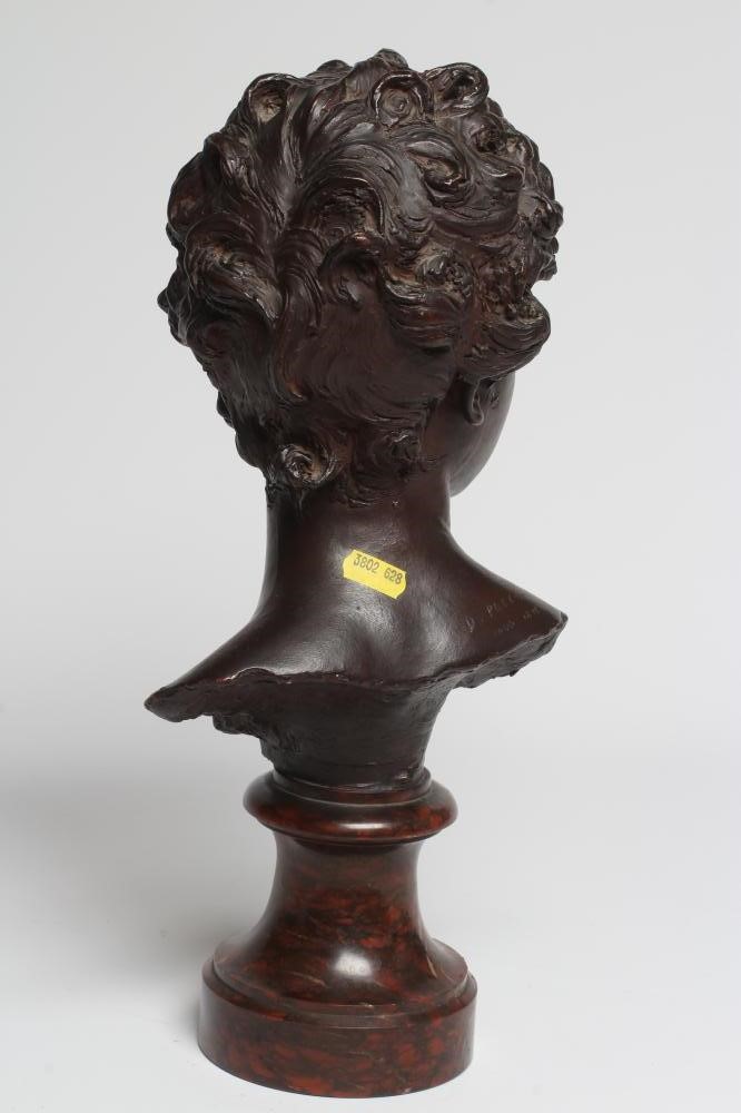 AFTER DENYS PIERRE PUECH (1854-1942) Jeune Romaine, bronze effect bust, bears signature, 16" high Image