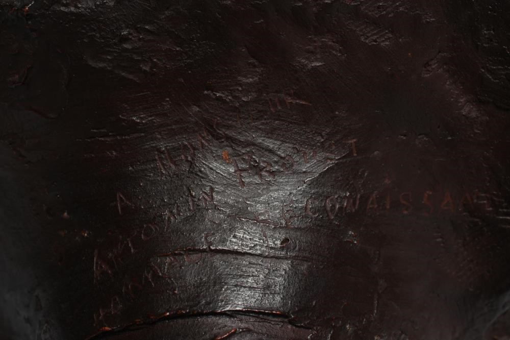 AFTER DENYS PIERRE PUECH (1854-1942) Jeune Romaine, bronze effect bust, bears signature, 16" high Image