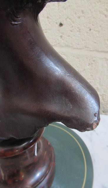 AFTER DENYS PIERRE PUECH (1854-1942) Jeune Romaine, bronze effect bust, bears signature, 16" high Image