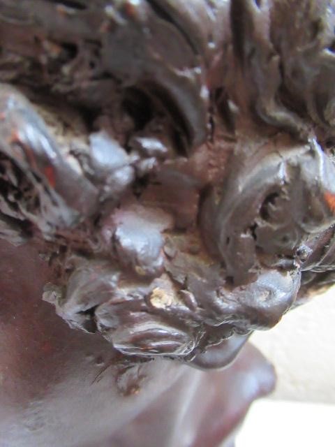 AFTER DENYS PIERRE PUECH (1854-1942) Jeune Romaine, bronze effect bust, bears signature, 16" high Image