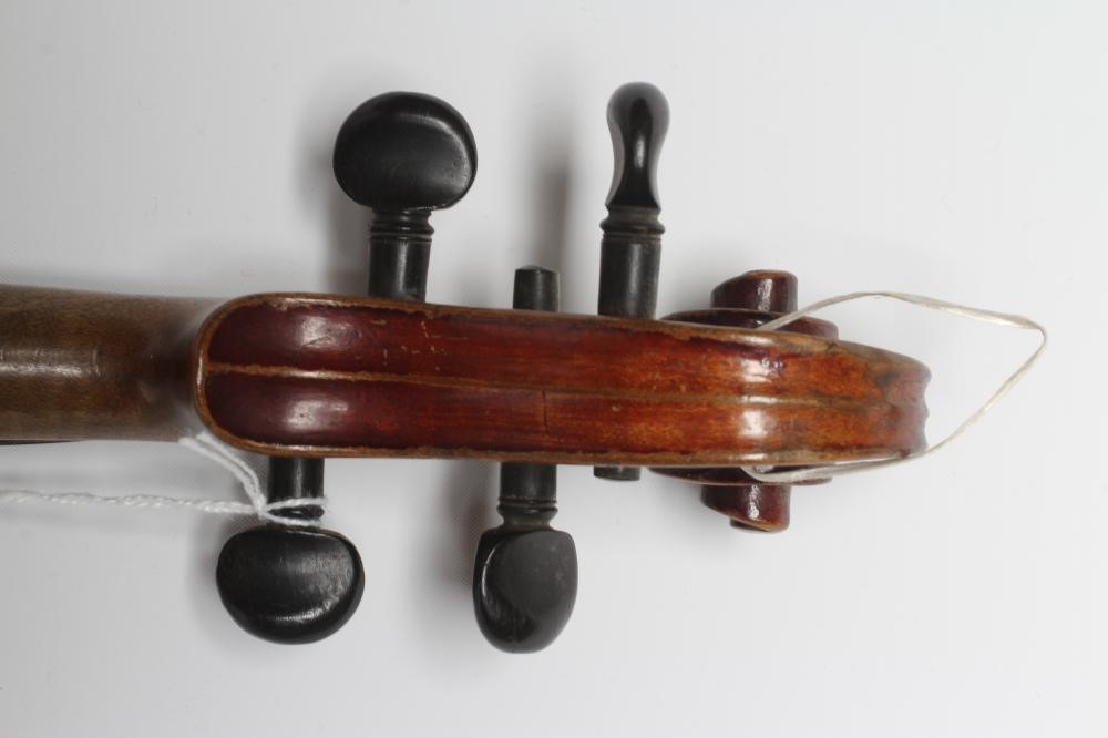 A SMALL VIOLIN with one piece back Image