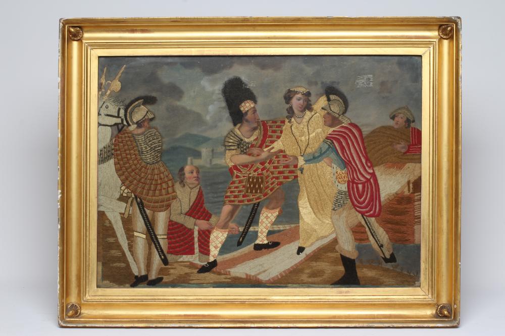 A SILK EMBROIDERED PANEL Image