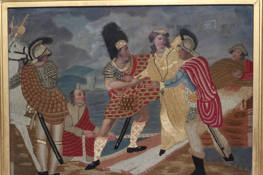 A SILK EMBROIDERED PANEL Image