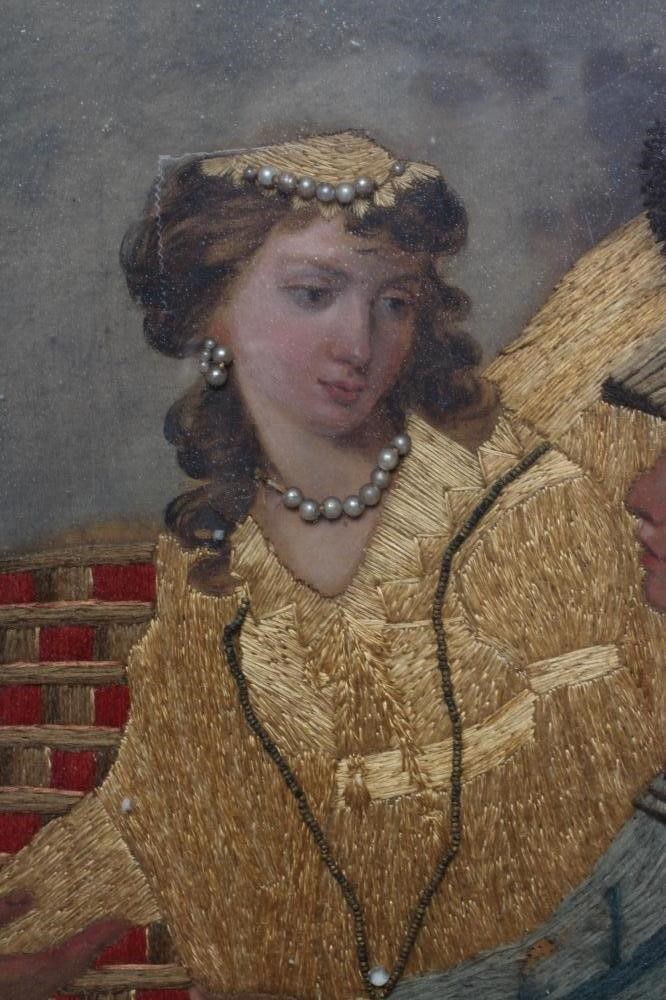 A SILK EMBROIDERED PANEL Image