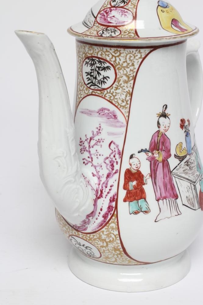 A CHRISTIAN'S PORCELAIN COFFEE POT AND COVER Image