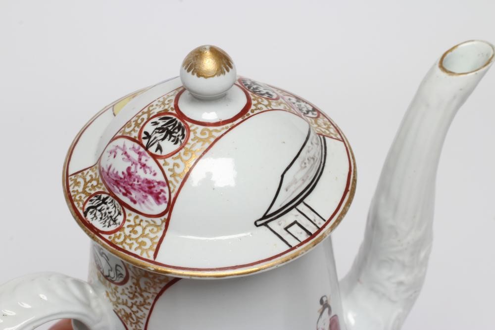 A CHRISTIAN'S PORCELAIN COFFEE POT AND COVER Image