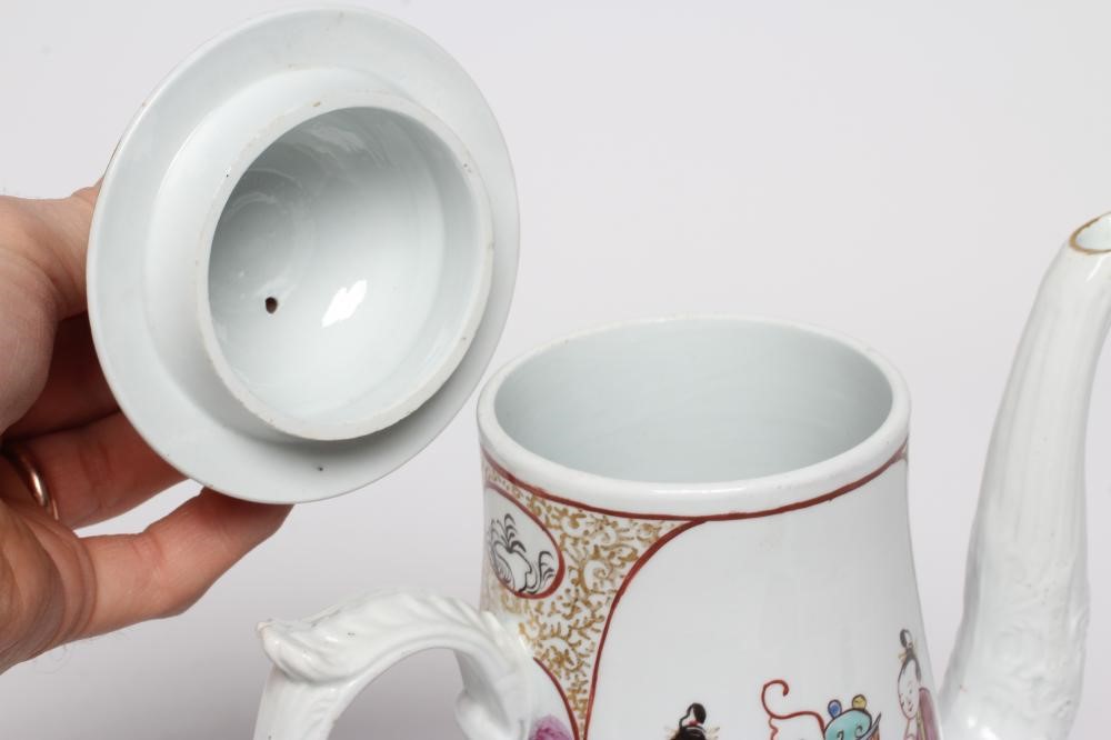 A CHRISTIAN'S PORCELAIN COFFEE POT AND COVER Image