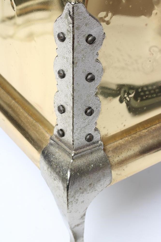 A LACQUERED BRASS COAL BOX Image