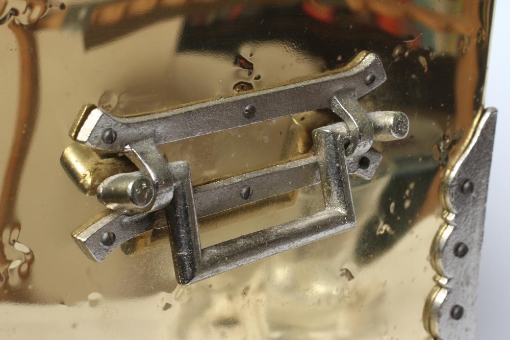 A LACQUERED BRASS COAL BOX Image