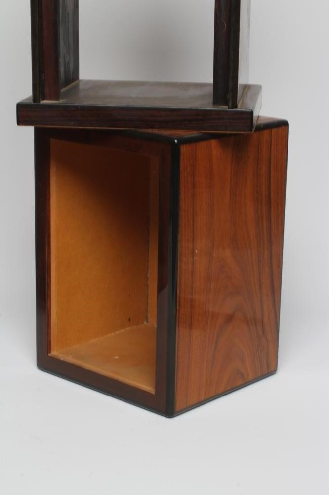 AN ART DECO STYLE HARDWOOD TABLE DISPLAY UNIT Image