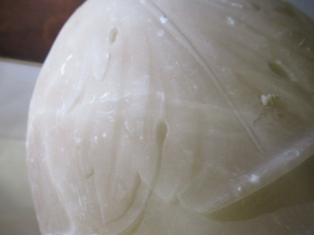 AN EMPIRE STYLE ALABASTER AND GILT METAL CEILING LIGHT Image