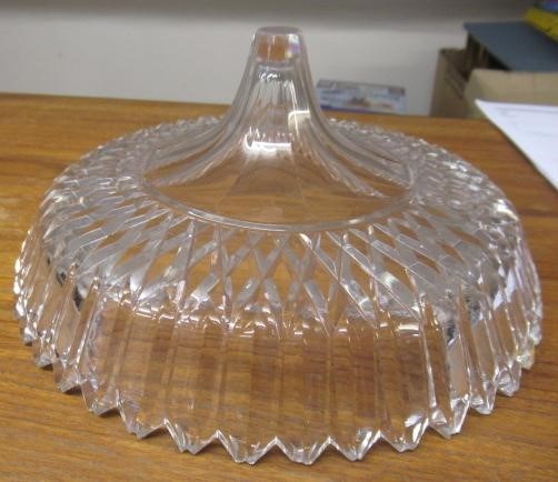 A VICTORIAN CUT GLASS AND PLATED CENTREPIECE with palm tree and deer on a rocky base, 19" high (Est. Image