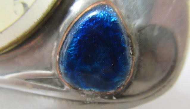 ARCHIBALD KNOX FOR LIBERTY - A TUDRIC PEWTER CASED TIMEPIECE of rounded square form Image