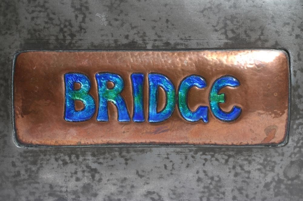 A TUDRIC PEWTER BRIDGE CARD BOX of plain oblong form Image