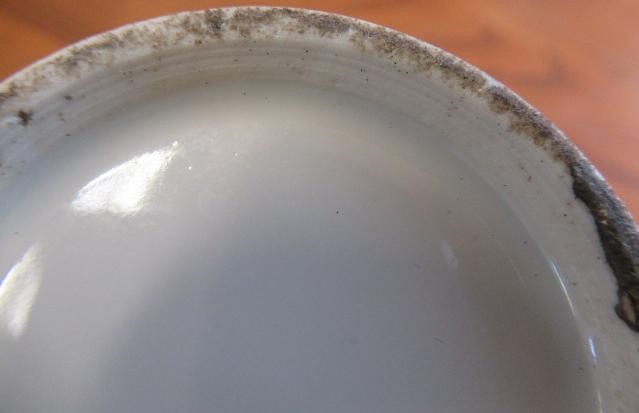 A CHINESE PORCELAIN SMALL COFFEE POT AND COVER of baluster form with ear shaped handle Image