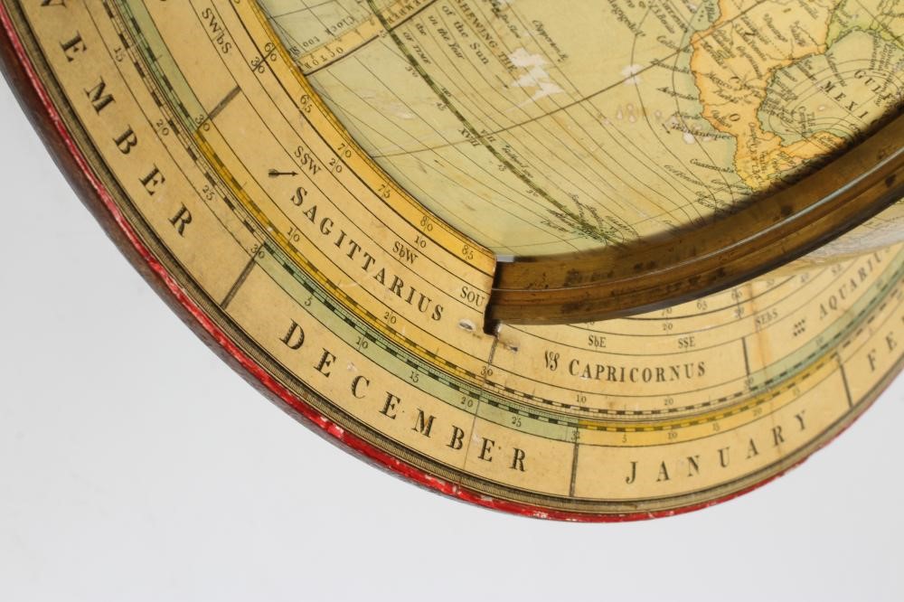A SMITHS REPRODUCTION 12 TERRESTRIAL TABLE GLOBE Image