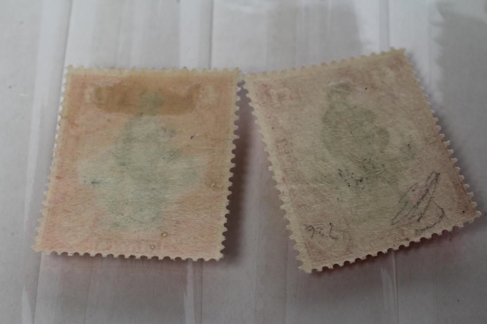 1922/25 MALTA £1 BLACK AND CARMINE AND ANOTHER £1 BLACK AND BRIGHT CARMINE, fine mint (Est. plus 24% Image