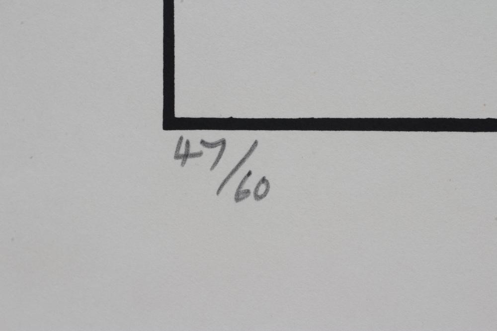 PATRICK HUGHES (b.1939) "Angela’s Flowers", print in colours Image