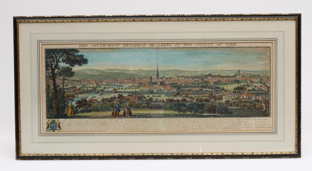 SAMUEL & NATHANIEL BUCK (17/18th century) "The South East Prospect of Leeds in the County of York" Image
