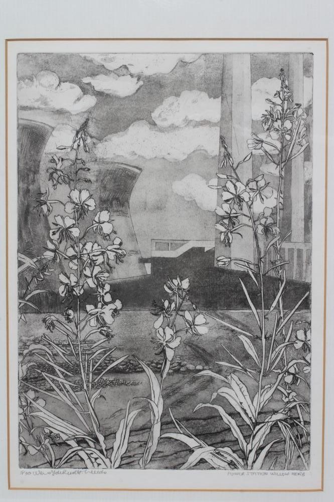 WENDY DE RUSETT (1945-2012) "Power Station Willow Herb" Image