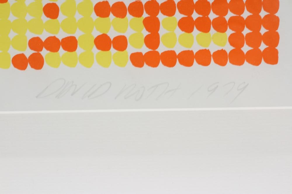 DAVID ROTH (b.1942) Untitled, signed in pencil and dated 1979, screenprint, 97/150, 24" x 23 3/4", Image