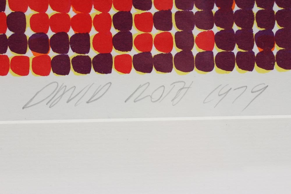 DAVID ROTH (b.1942) Untitled, signed in pencil and dated 1979, screenprint, 61/150, 24" x 23 3/4", Image