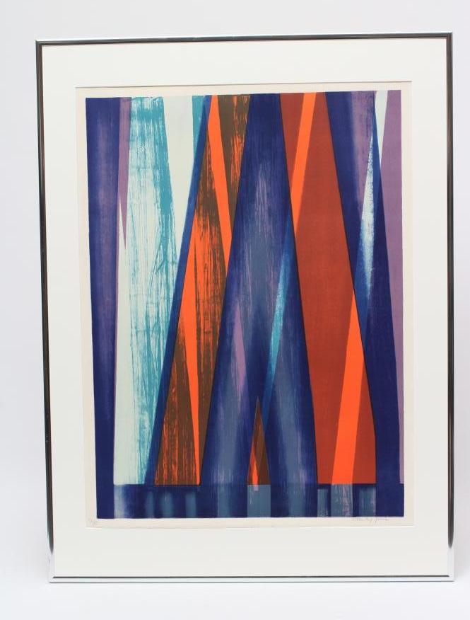 STANLEY JONES (1933-2023) "Maldon", signed in pencil, lithograph in colours, 53/65, 25 3/4" x 19 Image