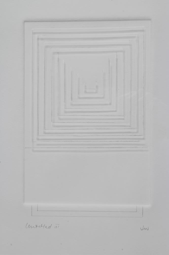 JANET WILLIAMS (b.1950) "Untitled iii", inscribed in pencil and signed with initials, mixed media,13 Image