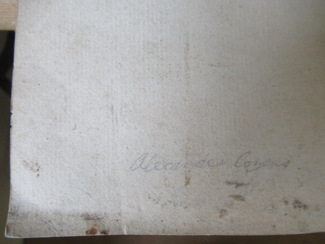 MANNER OF ALEXANDER COZENS (1717-1786) Landscape with lake, ruined villa and castle, drawing, Image