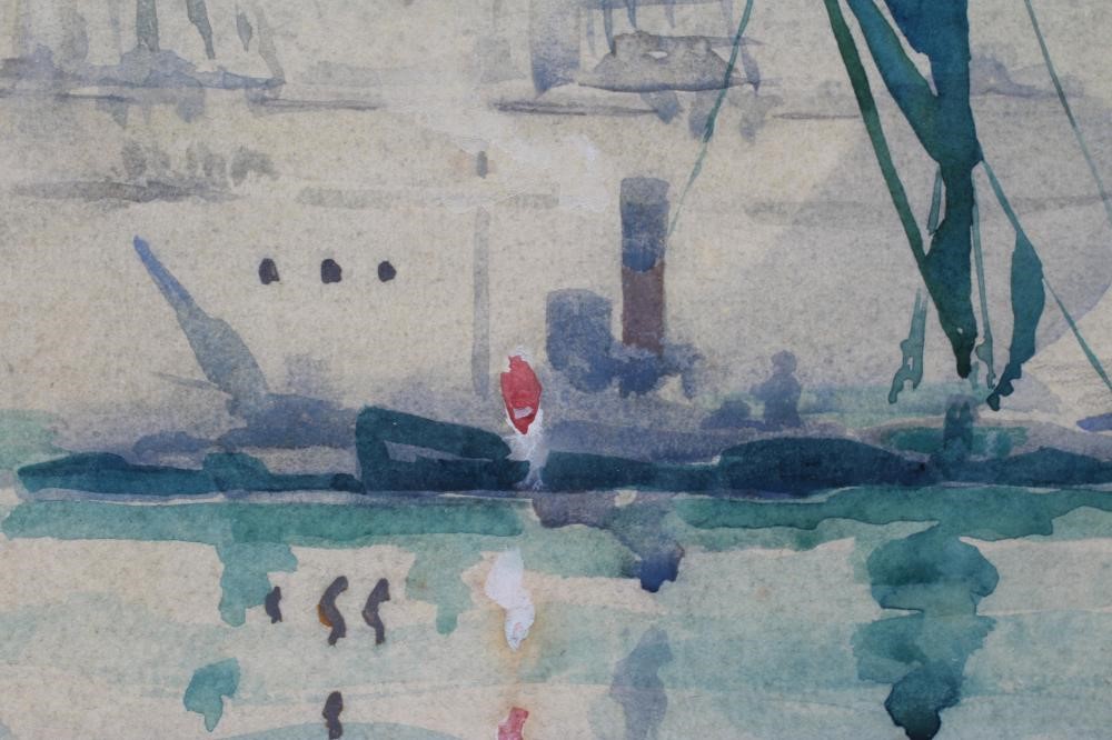 GEORGE AYLING RSMA RI (1887-1960) Three masted sailing ship Image