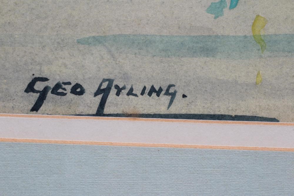 GEORGE AYLING RSMA RI (1887-1960) Three masted sailing ship Image