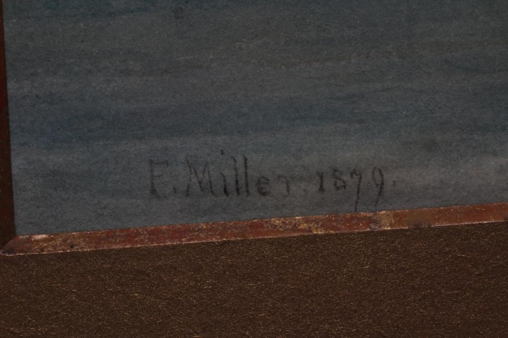 FREDERICK MILLER (Exh.1880-92) Fishing boats near the shore,signed lower left, watercolour, 12" x Image