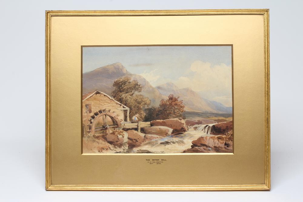 DAVID HALL MCKEWAN (1817-1873) "The Water Mill", inscribed with artists name and title on Walker Image