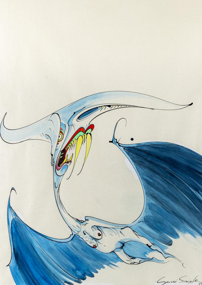 GERALD SCARFE (b.1936) The Sabre-Toothed Ptorydactyl (Thatcherlottus) Image