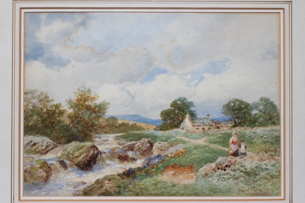 DAVID BATES (1840-1921) Flowing from the Mountains, near Barmouth, North Wales, signed lower right Image
