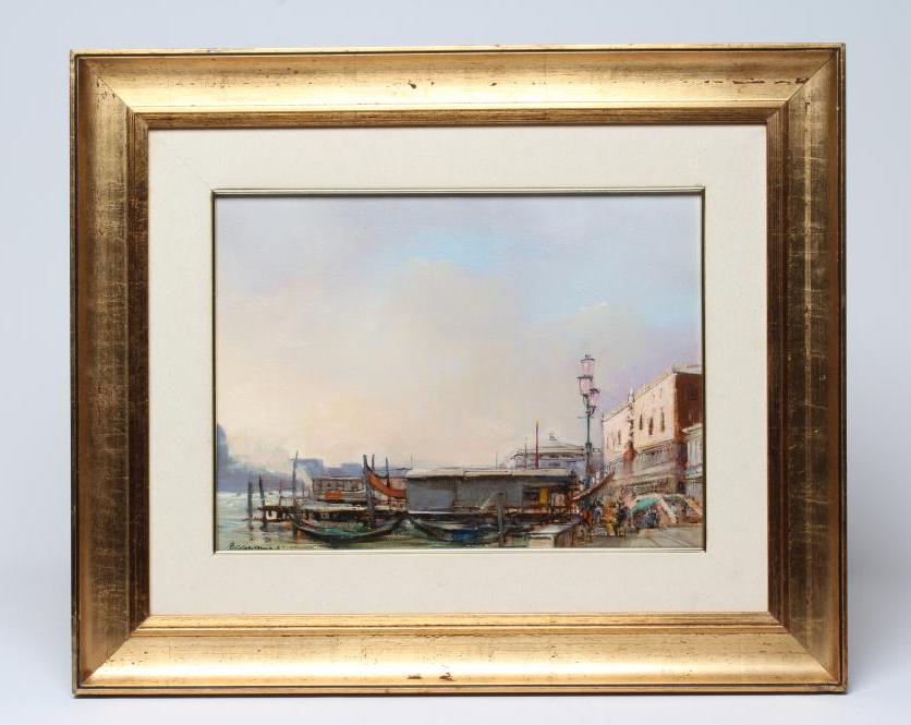 BRITISH SCHOOL (20th century) Palazzo Duncale, inscribed and titled to reverse, oil on canvas, 12" x Image