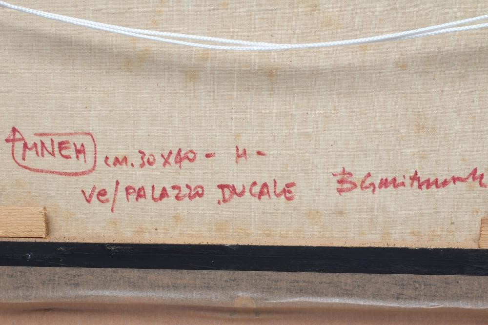 BRITISH SCHOOL (20th century) Palazzo Duncale, inscribed and titled to reverse, oil on canvas, 12" x Image