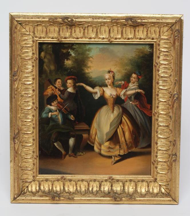 CONTINENTAL SCHOOL (20th century) Fete Champetre, oil on board 24" x 20", framed (Est. plus 24% Image