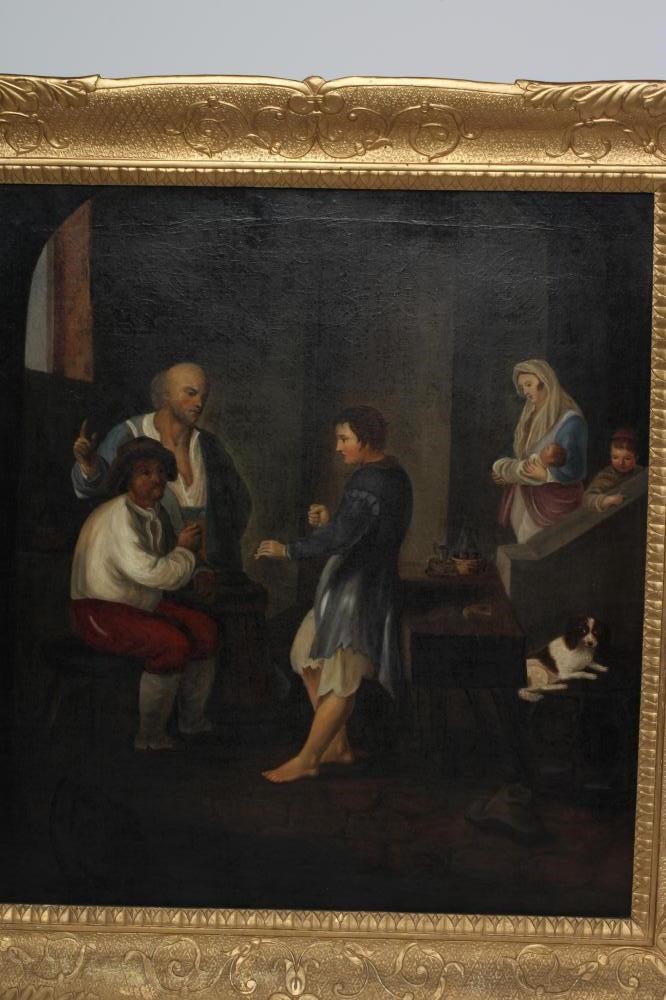 ENGLISH SCHOOL (late 19th century) Tavern Scene, oil on canvas, 23 1/2" x 21 1/2", framed (Est. plus Image