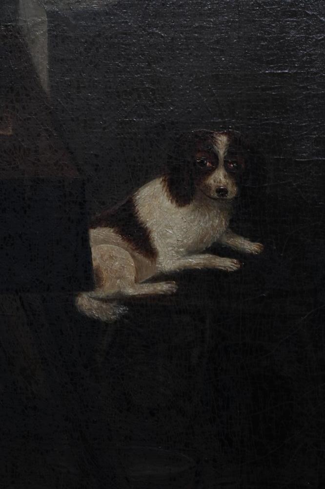 ENGLISH SCHOOL (late 19th century) Tavern Scene, oil on canvas, 23 1/2" x 21 1/2", framed (Est. plus Image