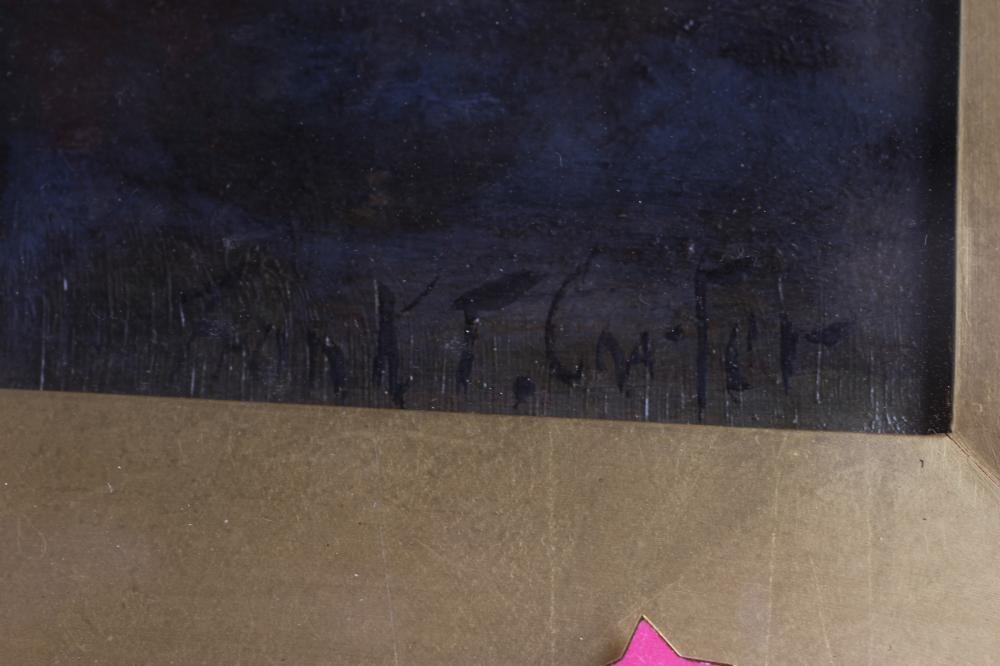 FRANK THOMAS CARTER (1853-1934) Moorland Scenes, a pair, oil on board, signed, 13" x 18", gilt Image