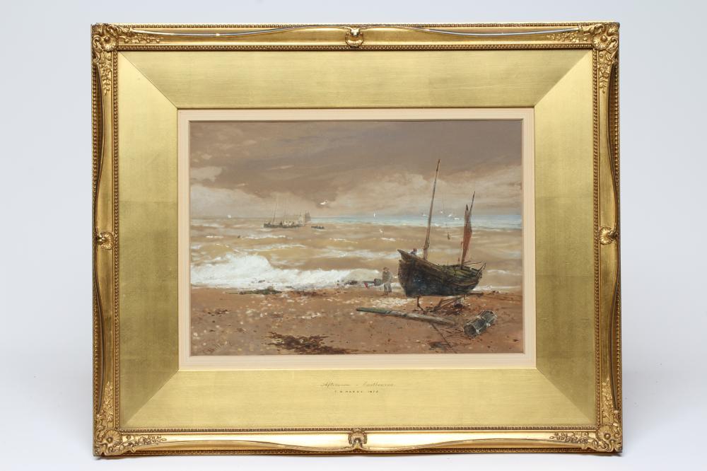 THOMAS BUSH HARDY (1842-1897) "Afternoon Eastbourne", signed lower left and dated 1872, watercolour Image
