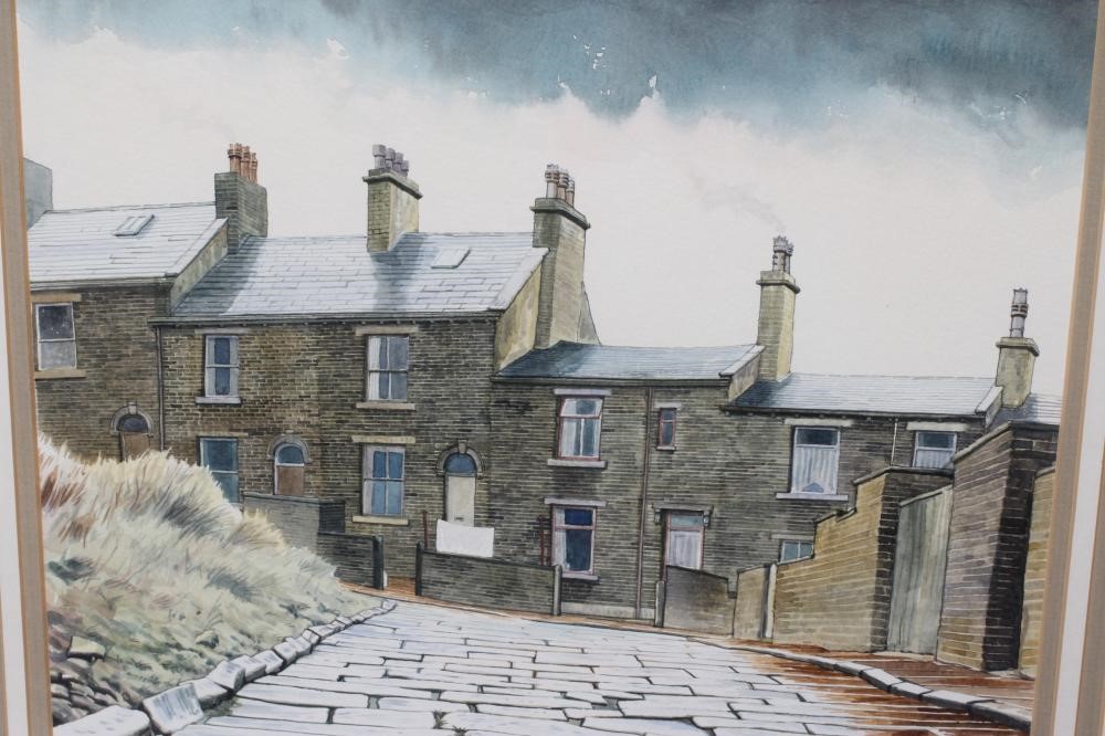 STUART HIRST (b.1951) "Cobden Street Allerton", signed and dated 1991, watercolour and pencil Image