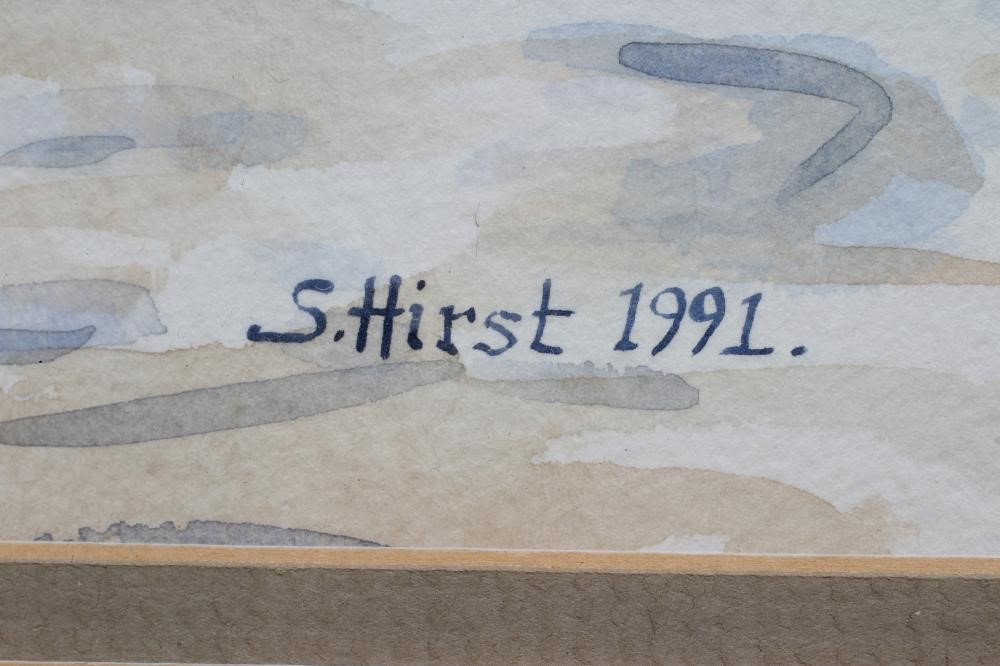 STUART HIRST (b.1951) "Cobden Street Allerton", signed and dated 1991, watercolour and pencil Image